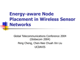 Energy-aware Node Placement in Wireless Sensor Networks