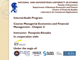 Managerial Economics and Financial Management