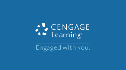 Getting Started - Cengage Learning