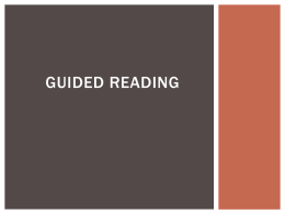 guided reading pp for mentors
