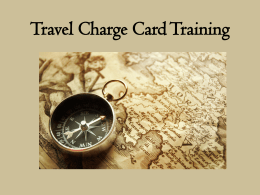 Corporate Travel Card Application