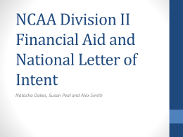 DII Financial Aid and NLI ONLINE