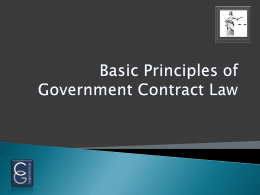 Basic Elements of a Contract