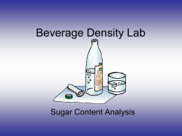 Beverage Density Lab