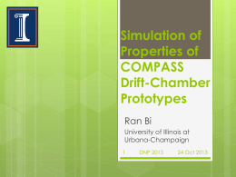 Simulation of Properties of COMPASS Drift