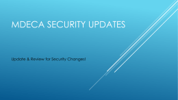 Mdeca security updates