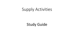 Supply Activities - Fallenreaper.com