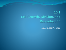 10.1 Cell Growth, Division, and Reproduction