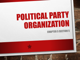 Political Party Organization