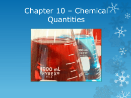Chapter 10 Notes - CHEMISTRY with Crews