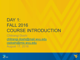 CS101 Presentation: Day 1 - Course Introduction