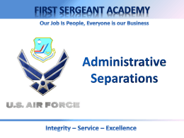 AFRC Administrative Separations (new window)