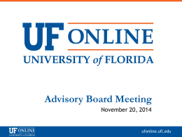 Presentation - State University System of Florida
