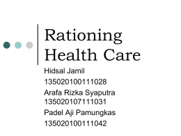 Rationing health care