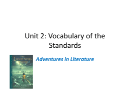 Vocabulary of the Standards Q2