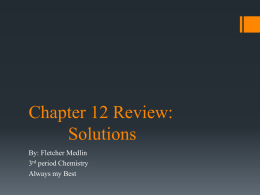 Chapter 12 Review: Solutions