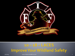 10 – 18 – LACES Improve Your Wildland Safety