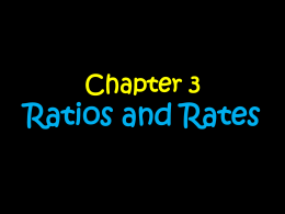 Chapter 3 Ratios part 1