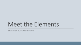 Meet the Elements PowerPoint