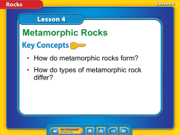 4-4 Metamorphic Rocks Summary