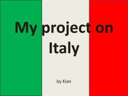My project on Italy