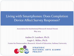 Living with Smartphones: Does Completion Device Affect Survey