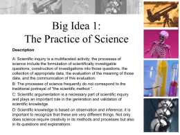Practice of Science (8th grade)