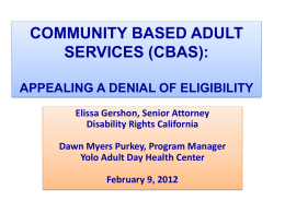cbas - Disability Rights California