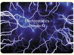 Electrostatics Chapter 32