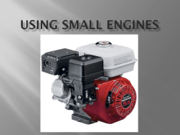 Using Small Engines - Rowan County Schools
