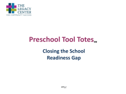 Preschool Tool Totes