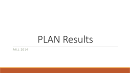 PLAN results PowerPoint Presentation
