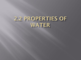 Properties of Water ppt