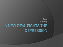 A nEw deal fights the depression