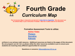 4th Interactive Curriculum Map