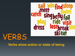 verbs - About MCES