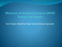 Measures of Academic Progress (MAP) Testing