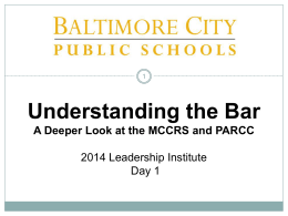 Understanding the Bar - Office 365@ Baltimore City Schools