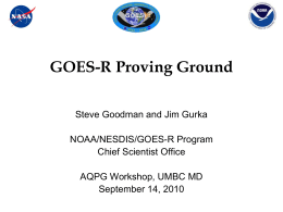 NOAA`s GOES-R Proving Ground - Atmospheric Lidar Group