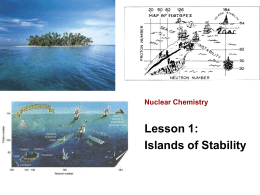 Nuclear chemistry 1- band of stability