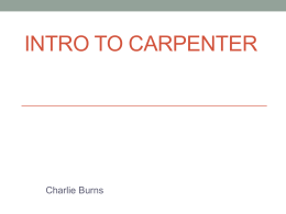 Carpenter Service by Charlie Burns