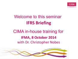IFRS - International Financial Management Association, Geneva