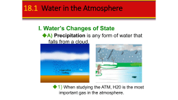 18.1 Water in the Atmosphere