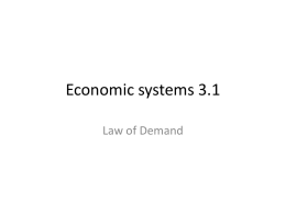 Economic systems 3.1
