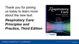 Respiratory Care: Principles and Practice, 3e