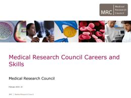 How MRC supports skills and careers (slide set) (PPTX file, 7.36MB)