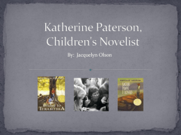 Katherine Paterson, Childrens` Novelist