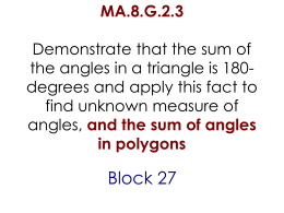 and the sum of angles in polygons - Math GR. 6-8