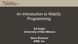 Introduction to WebGL Programming