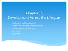 Chapter 10 Development Across the Lifespan
